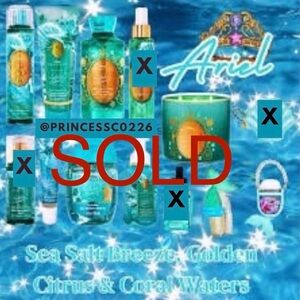 NWT: Disney Princess Limited Edition Ariel Set Bath and Body Works 9 Items